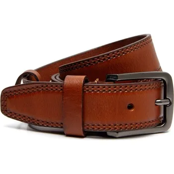 Opasek The Chesterfield Brand Pánský opasek z buvolí kůže Manovo C60.010031 koňakový