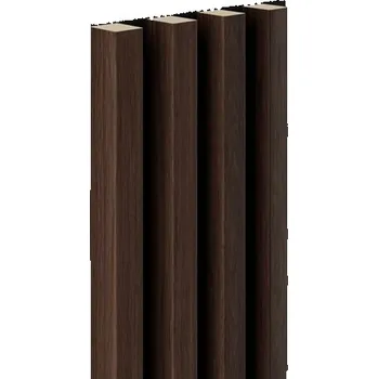 Dekorační panely MAXI dub tmavý lamely na filcovém podklad