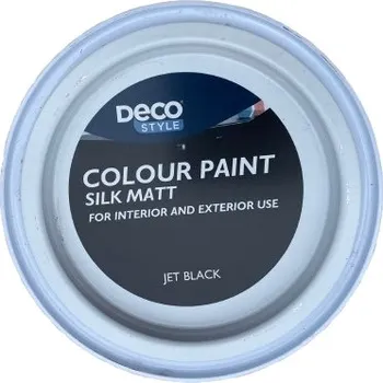 Lak na dřevo Barva barva Deco-Style černá matná 1 l na dřevo a betonu