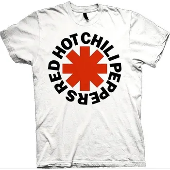 Pánské oblečení Red Hot Chili Peppers Red Asterisk White XL Tričko
