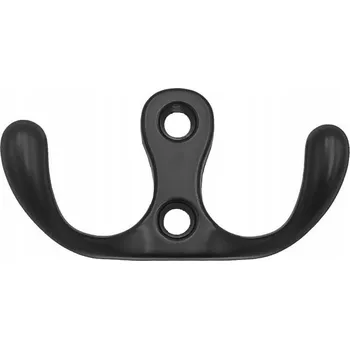 Věšák Nábytkový věšák, háček WP19 - Černá matná