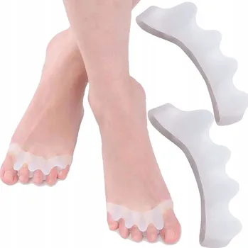 Oddělovač Na Haluxy Korektor Gelový Pásek na Pět 5 Prstů Pár 2 ks