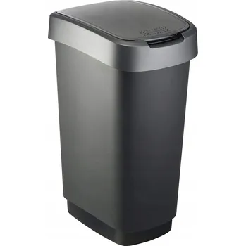 Odpadkový koš Odpadkový koš Rotho TWIST 50 l stříbrný