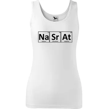 Dámské tílko s potiskem Na Sr At Velikost: XS, Barva: Bílá