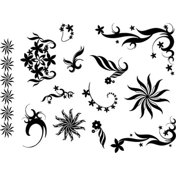 Dětské razítko Creatoys Razítka silikonová, gelová - květinové ornamenty