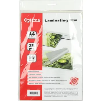 Laminátor Eurocom Laminovací fólie A4 80 my 25 ks lesklá 560036