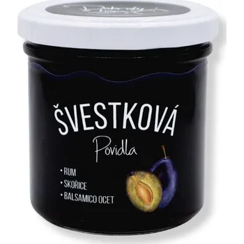 Dobroty z hor Povidla Švestka - rum, balsamico ocet, skořice Hmotnost balení: 155 g