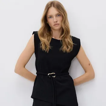 Reserved - Halenka s ozdobnou přezkou - černý - 474GO-99X - 474GO-99X-L