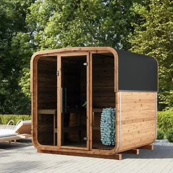 Sauna Hranatá sudová sauna z thermowood – SOLA 210 - VMS-SB-K-210