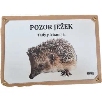 autosedačka pro psa Výstražná cedulka - Ježek