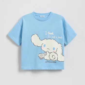 Dívčí tričko Reserved - Tričko Cinnamoroll - světle modrá - 547GW-50X - 547GW-50X-164