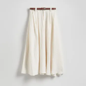 Dámská sukně Reserved - Midi sukně s příměsí lnu - jiná - XP257-21X - XP257-21X-L