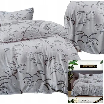 Povlečení Povlečení DALWIN povlaky 70x80 sada saténová bavlna 200x220 3 dílná květiny