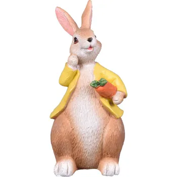 Nohel Garden Zajíc s mrkví polyresinový I 8x7x15cm