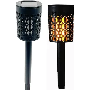 Stojací lampa Solární lampa pochodeň efekt ohně plamen 5,5x36 cm 6 LED