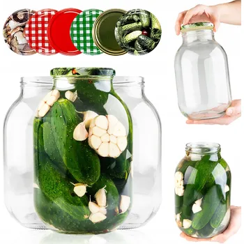 Sklenice Sklenička s víčkem Superbutelki, průměr 82 mm, 8 ks