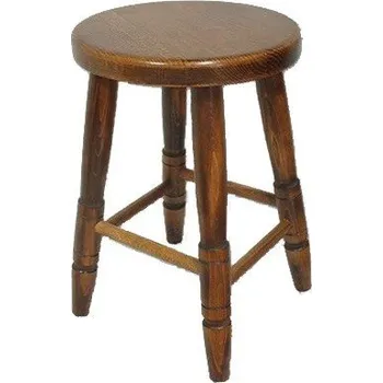 Jídelní židle KLASA-NÁBYTEK.cz Taburet TAB B nízký pr.30 cm - buk ROZMĚR: (pr. x v): 30 x 31 cm