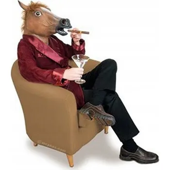 Karnevalová maska Maska koně Martom realistická guma univerzální