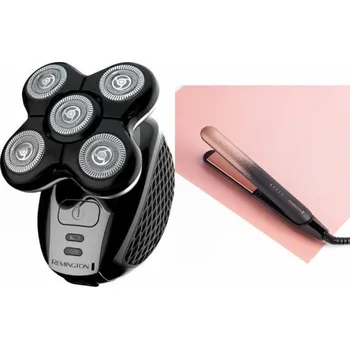 Holicí strojek Remington XR 1500 + žehlička Remington S5305
