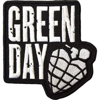 Pánské ponožky Green Day Stacked Logo & Grenade Nažehlovačka