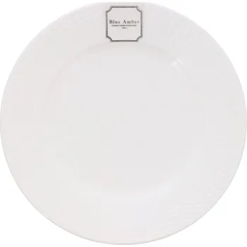 Talíř Dezertní talíř BLUE AMBER 22,5 cm Bílý