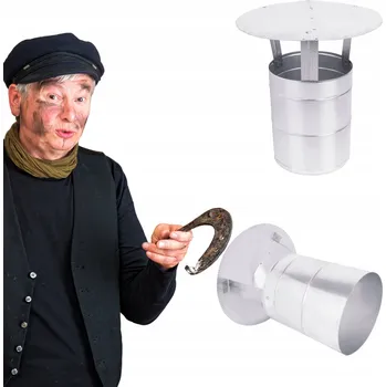 Komín VĚTRACÍ KOMÍN SE STŘÍŠKOU POZINK 180 DÉLKA 32