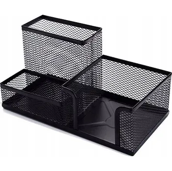 Kovový držák na tužky a pera - Síťovaný organizér na psací stůl