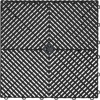 Venkovní dlažba Plastová zátěžová dlažba SimpleJack Solarix - černá