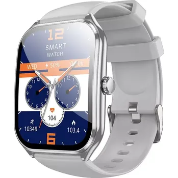 Mobilní telefon Chytré hodinky HOCO s funkcí volání AMOLED Y28 stříbrné