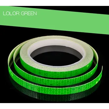 Reflexní páska na auto a kolo 800 cm | reflexní páska, reflexní nálepky - Zelený