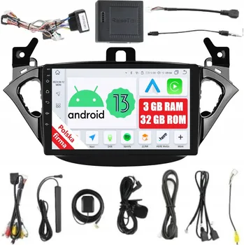 Autorádio 2DIN AUTORÁDIO S NAVIGACÍ ANDROID pro Opel Adam Corsa E, 3/32 GB, DSP, CARPLAY, LTE