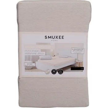 Prostěradlo Smukee 100% BAVLNA Prostěradlo na zip 160x200 béžové