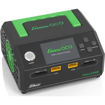 RC náhradní díl GENS ACE GensAce Charger iMars D1000 Smart Dual Channel AC 1000W (UK) - expresní doprava