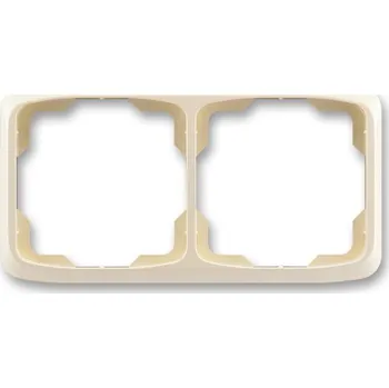 vypínač Rámeček dvojnásobný vodorovný ABB TANGO 3901A-B20C, slonová kost