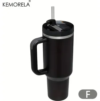 Termoska Nerezová sportovní termo láhev s brčkem a držadlem | termo láhev, nerezová termoska - F