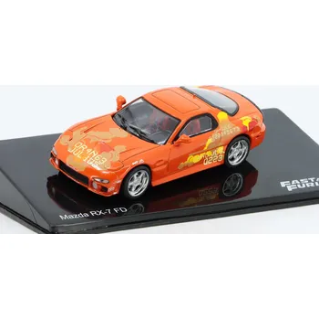 autíčko Mazda RX-7 FD Rychle a Zběsile 1:43 - DeAgostini časopis s modelem Mazda RX7 FD Fast & Furious - kovový model auta 1/43