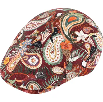 Čepice Fiebig - Headwear since 1903 Pánská letní bekovka - Fiebig since 1903 Bordo Velikost: 61 cm (XL)