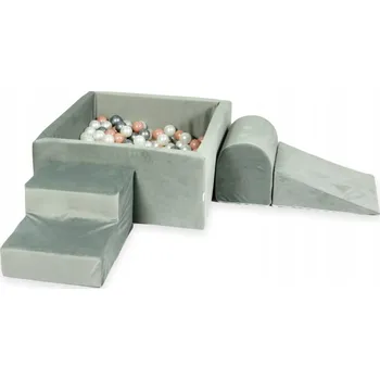 Dětské hřiště Pěnové dětské hřiště s čtvercovým bazénkem šedé