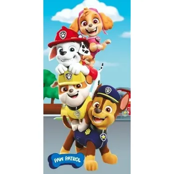 Bavlněný plážový ručník 70x140 Tlapková patrola pejsci osuška do koupele Chase