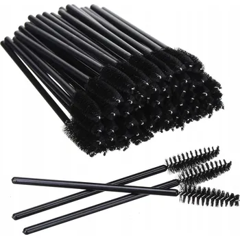 Přípravek na oči Kartáčky na řasy a obočí 50 ks spirálky černé