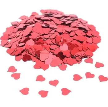 Konfeta Konfety srdce červené 14g