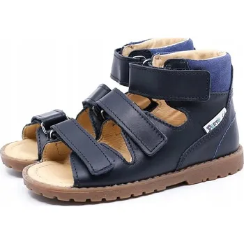 Dámské sandále Ortopedické sandály Mrugała Porto, tmavě modré džínové - velikost 19