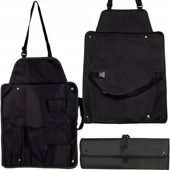 Kuchyňská zástěra ZÁSTĚRA KUCHYŇSKÁ GRILOVACÍ NA GRIL KADEŘNICKÁ S KAPSY A TAŠKOU, SILNÁ