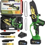 PROCRAFT PKA32Li aku ruční řetězová pilka 20V/4Ah, lišty 152+203mm, bezuhlíkový motor