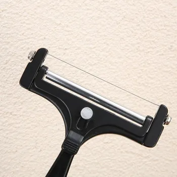 Kráječ na chleba Hliníkový kráječ sýra a másla nastavitelný nerez | kráječ sýra, kuchyňské náčiní - Černý