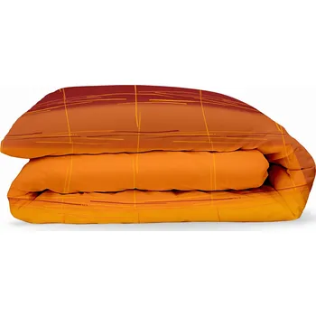 Polštář Bavlněný povlak na přikrývku - Cákance oranžové Zapínání: knoflík, Velikost přikrývky: 140x200