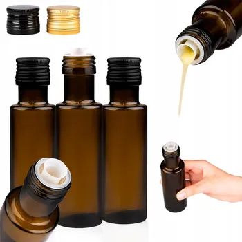 Obraz LAHVE S DÁVKOVAČEM NÁLEVKA NA OLEJ, OLIVOVÝ OLEJ, VODKU DORICA 100 ML 5x