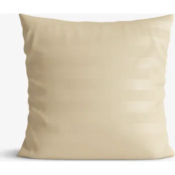 Povlak na dekorativní polštářek Damaškový povlak na polštář - Zlaté proužky se saténovým leskem 40 x 60 cm