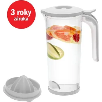 Dóza na potraviny Status 179500 vakuový džbán s citrusovačem z tritanu, bílý, 1 litr