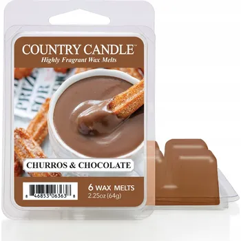Svíčka Vonný Vosk na svíčku Country Candle Churros & Chocolate